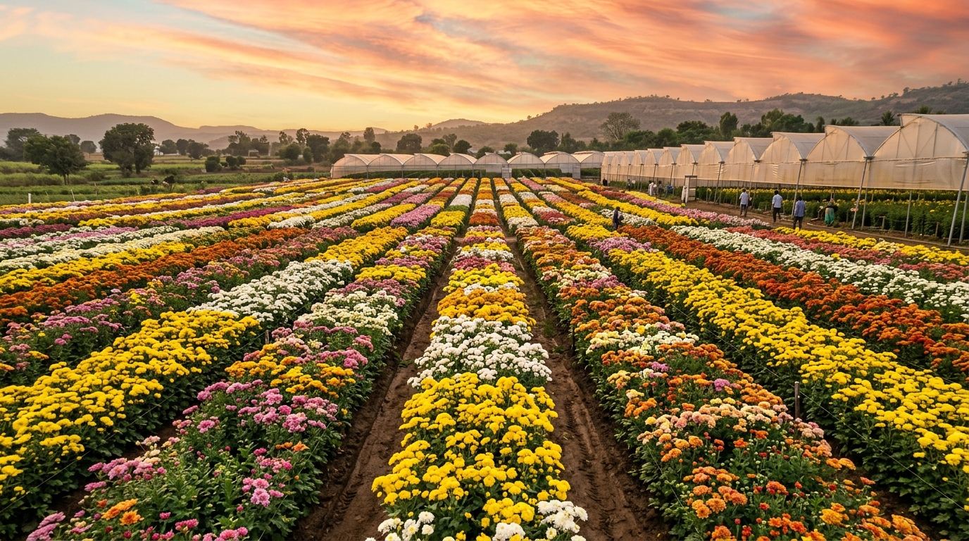 AK Flora Chrysanthemum Farm Observation Field